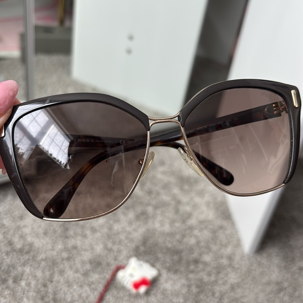 Brown Prada sunglasses